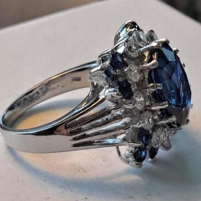 Lab Grown Sapphire Ring