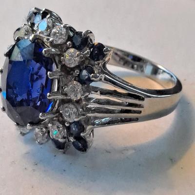 Lab Grown Sapphire Ring