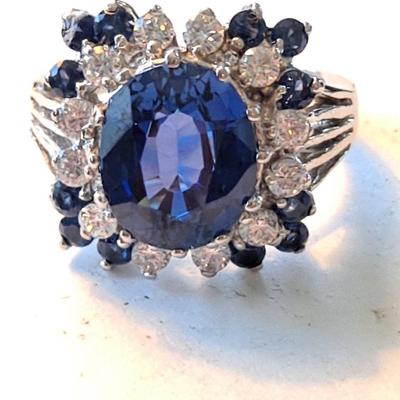 Lab Grown Sapphire Ring