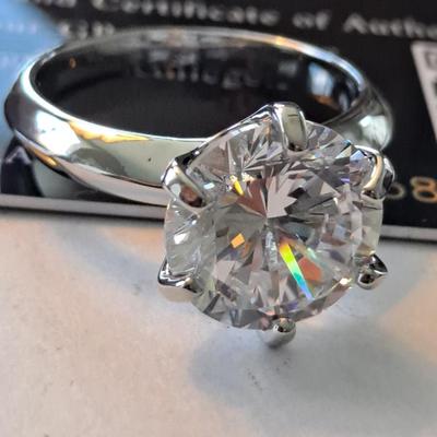 GRA CERTIFIED MOISSANITE RING