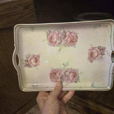 Sale Photo Thumbnail #205: Hand painted pin tray , made in Germany, Prince regency China 1880's