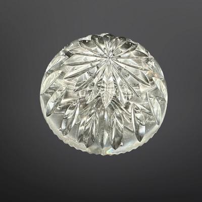 WATERFORD Crystal Dome Starburst Paperweight