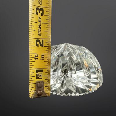 WATERFORD Crystal Dome Starburst Paperweight