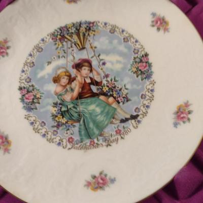 Collection of Royal Doulton Valentine's Day Plates- Eight Pieces