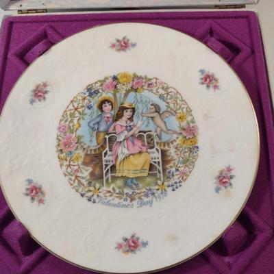 Collection of Royal Doulton Valentine's Day Plates- Eight Pieces