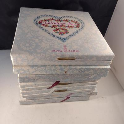 Collection of Royal Doulton Valentine's Day Plates- Eight Pieces