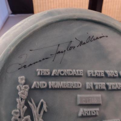 Avondale Limited Edition 'The Melissa Plate'- Signed by Artist
