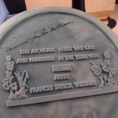 Avondale Limited Edition 'The Melissa Plate'- Signed by Artist