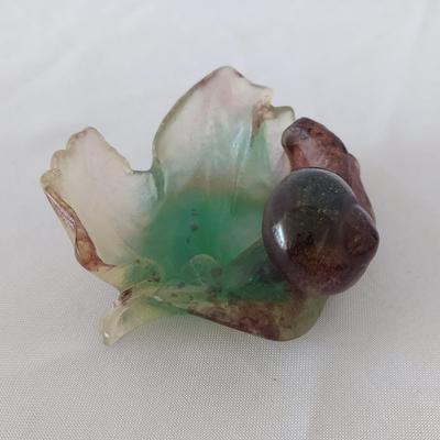 “Snail on a Grape Leaf” by Daum France (LR-BBL)