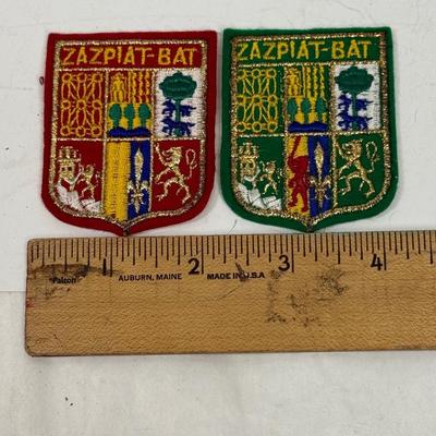 Pair of Patches from France: Basque Country Coat-of- Arms