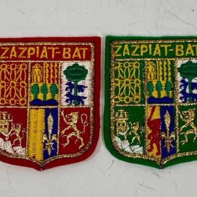 Pair of Patches from France: Basque Country Coat-of- Arms