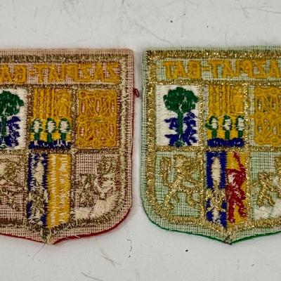 Pair of Patches from France: Basque Country Coat-of- Arms