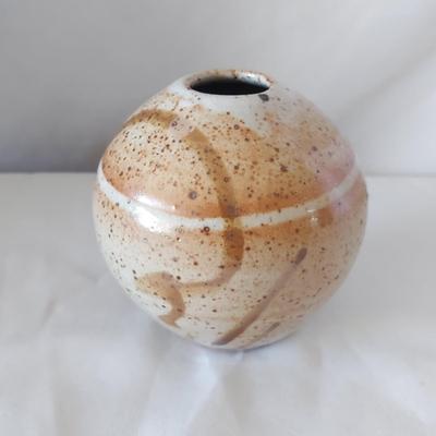 Brown & Orange Artisan Stoneware Pottery (FP-BBL)