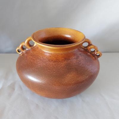 Brown & Orange Artisan Stoneware Pottery (FP-BBL)