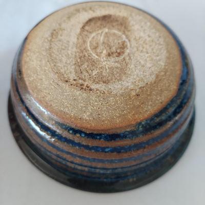 Drip Glazed Leaf Print Stoneware Bowls (FP-BBL)