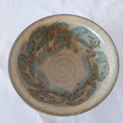 Drip Glazed Leaf Print Stoneware Bowls (FP-BBL)