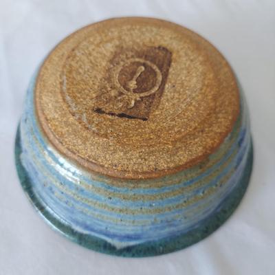 Drip Glazed Leaf Print Stoneware Bowls (FP-BBL)