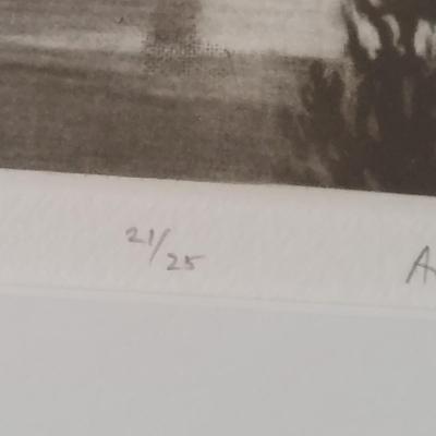 Pencil Signed Print by Art Werger: "11pm in Atlanta" (E-BBL)