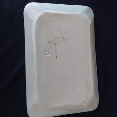 Reno Pottery Plate with Sake Cups and More (K-BBL)