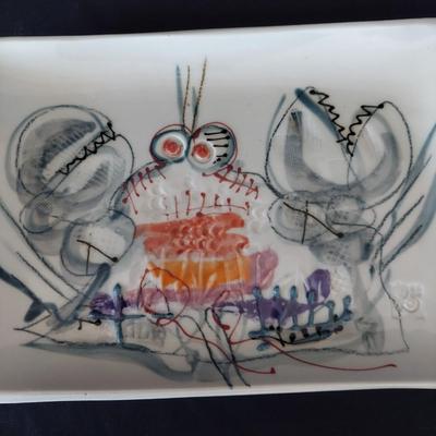 Reno Pottery Plate with Sake Cups and More (K-BBL)