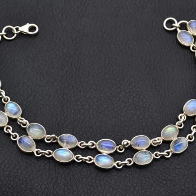 925 Sterling Moonstone Bracelet