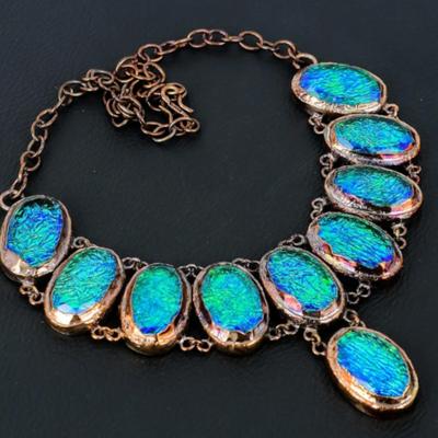 Blue Australian Opal Necklace