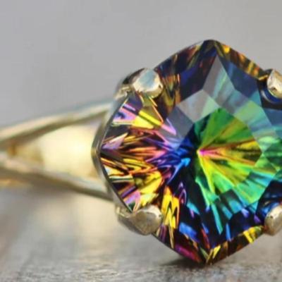 Vitrail Medium Mystic Square Ring