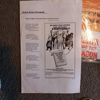 *MYSTERY* PRESS BOOKS AND MERCHANDISING MATERIAL FOR BOX OFFICE MOVIES