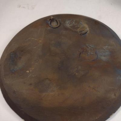 'Buffalo Hunt' by Gregory Perillo First Edition Roman Bronze Collector Plate- Approx 7 3/8" in Diameter- Number 1818/2500...