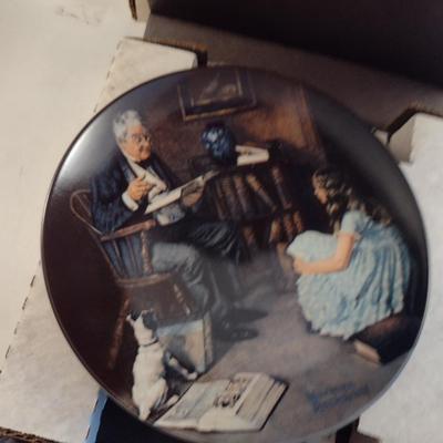 Collection of Norman Rockwell Collector's Plates- Eight Pieces