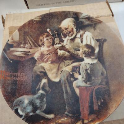 Collection of Norman Rockwell Collector's Plates- Eight Pieces