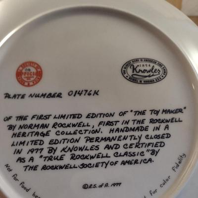 Collection of Norman Rockwell Collector's Plates- Eight Pieces