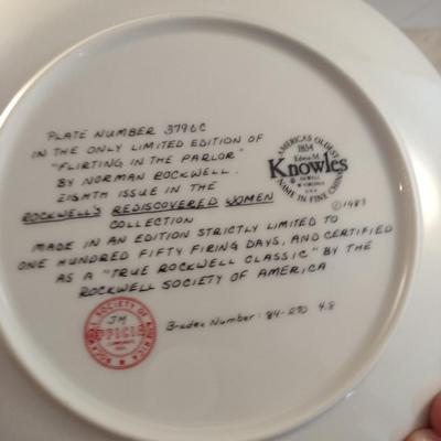 Collection of Norman Rockwell Collector's Plates- Eight Pieces