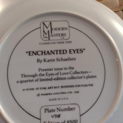 'Enchanted Eyes' by Karin Schaefers Limited Edition Collector's Plate- Set of Six Pieces