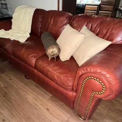 FAIRFIELD LEATHER SOFA