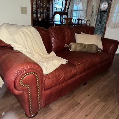 FAIRFIELD LEATHER SOFA