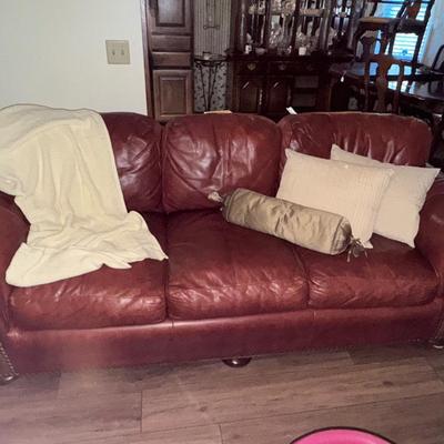 FAIRFIELD LEATHER SOFA