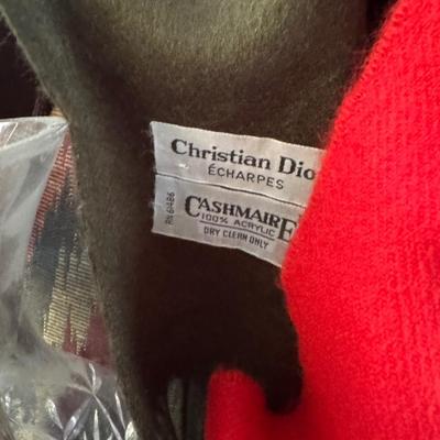 PAIR OF CHAIRS WITH CONTENTS - DIOR SCARF!!