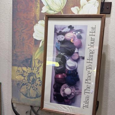 BIRD GLASS TABLE AND PICTURES
