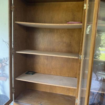 LARGE GARAGE WOOD STORAGE / DISPLAY CABINET