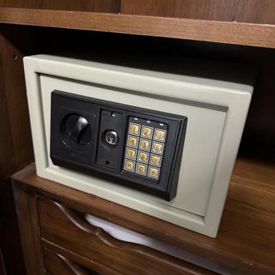 ARMOIRE WARDROBE WITH SAFE (no key) ONLY CODE