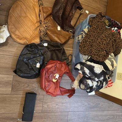HIGH END PURSE AND SCARVE LOT