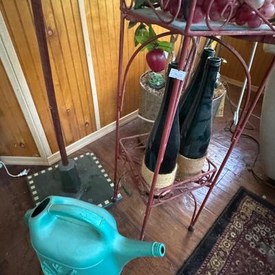 ARTIFICIAL TREE, WINE RACK LOT