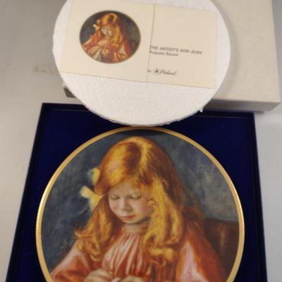 'The Children of Renoir' Pickard China Limited Edition Collector's Plates- Set of Six