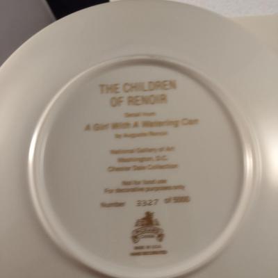 'The Children of Renoir' Pickard China Limited Edition Collector's Plates- Set of Six