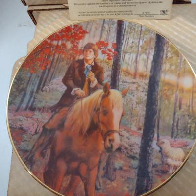 Rob Sauber Limited Edition Collector's Plates- 'Taylor' and 'Alaina'- Three of Each Design