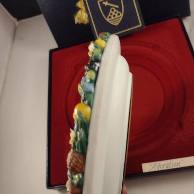 "Adoration" Vintage Limited Edition Collector's Relief Sculpture Plate with Original Box