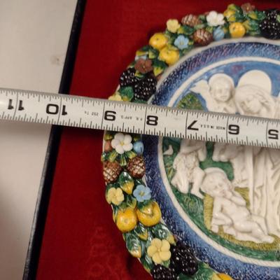 "Adoration" Vintage Limited Edition Collector's Relief Sculpture Plate with Original Box