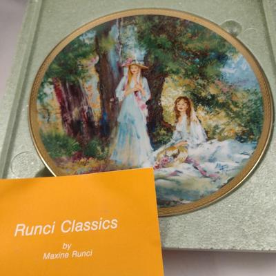 Three Collector's Plates with Original Boxes