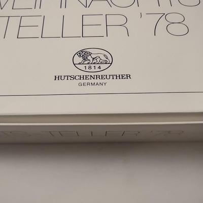 Vintage 1978 Hutschenreuther Weihnachtsteller Plate with Original Box
